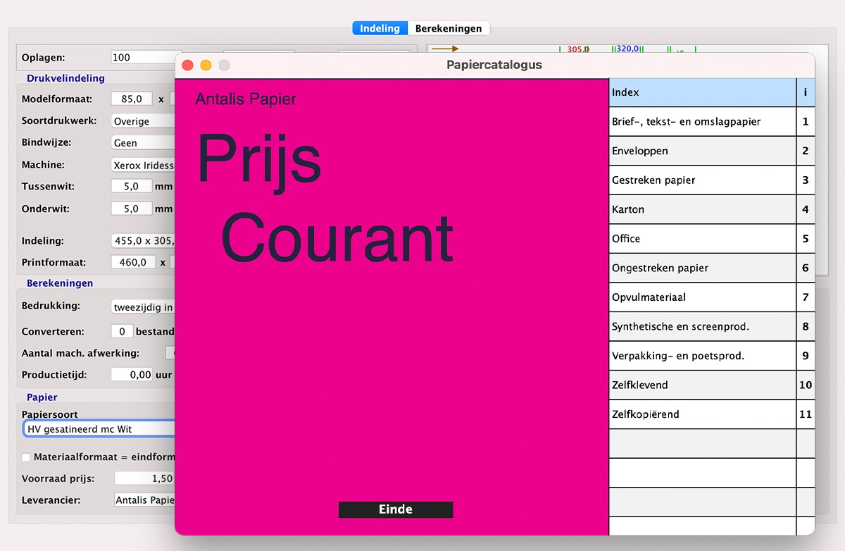 Substraat- en papiercatalogusintegraties in MultiPress