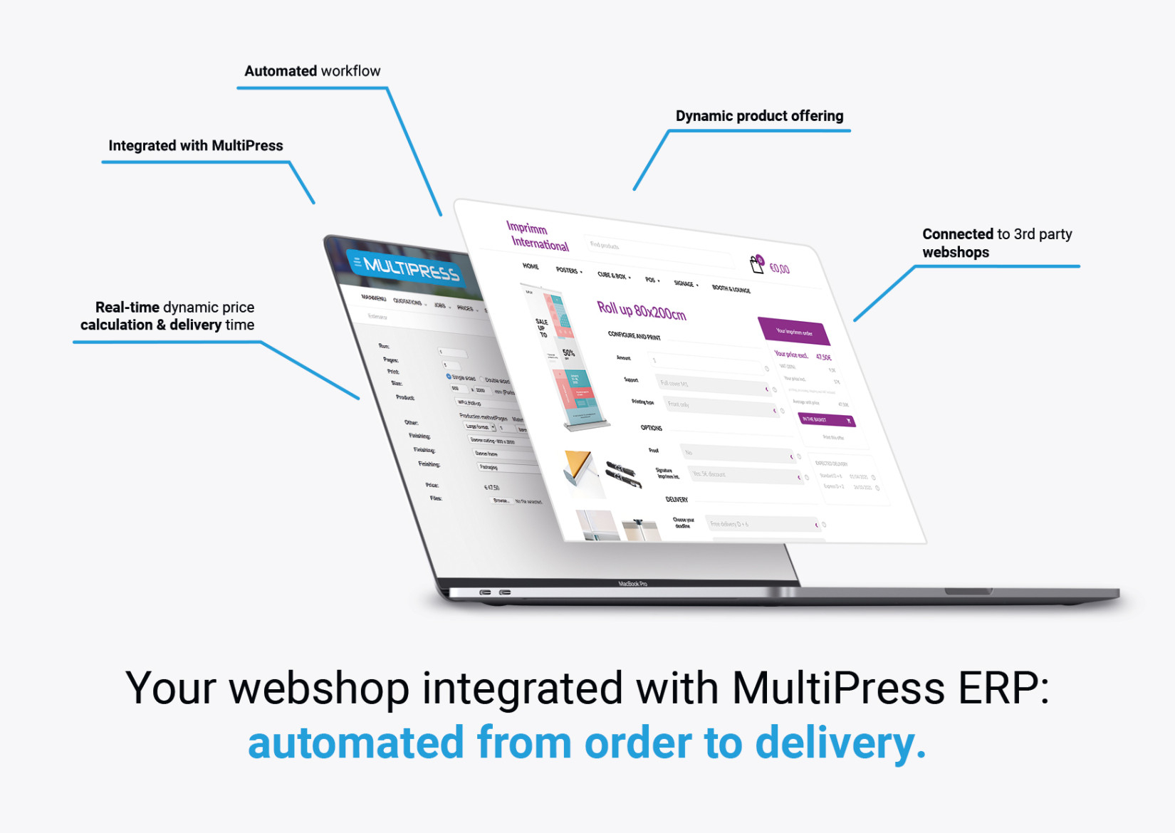 E-calculator with imprimm