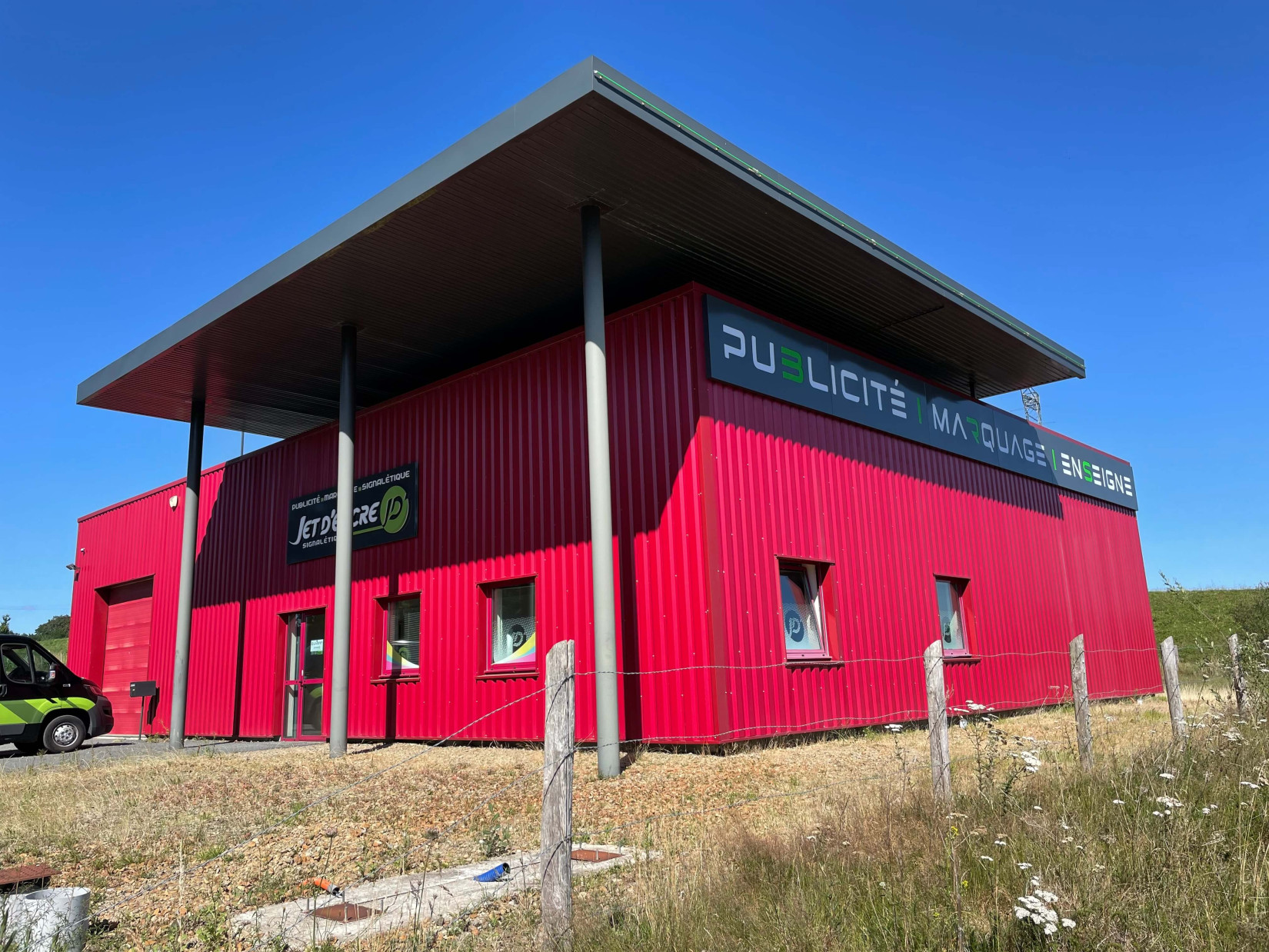 Head quarters of Jet d'Encre in Moulay, France