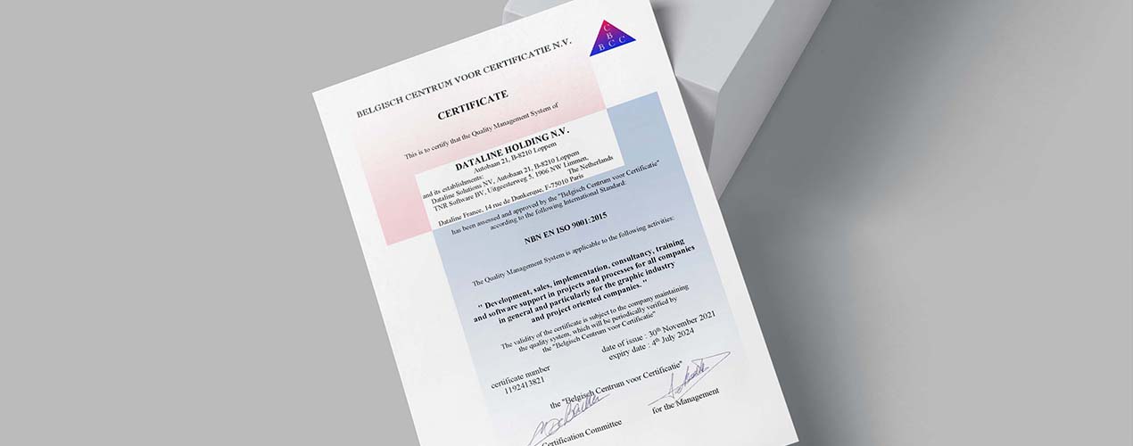 ISO Certificate Dataline
