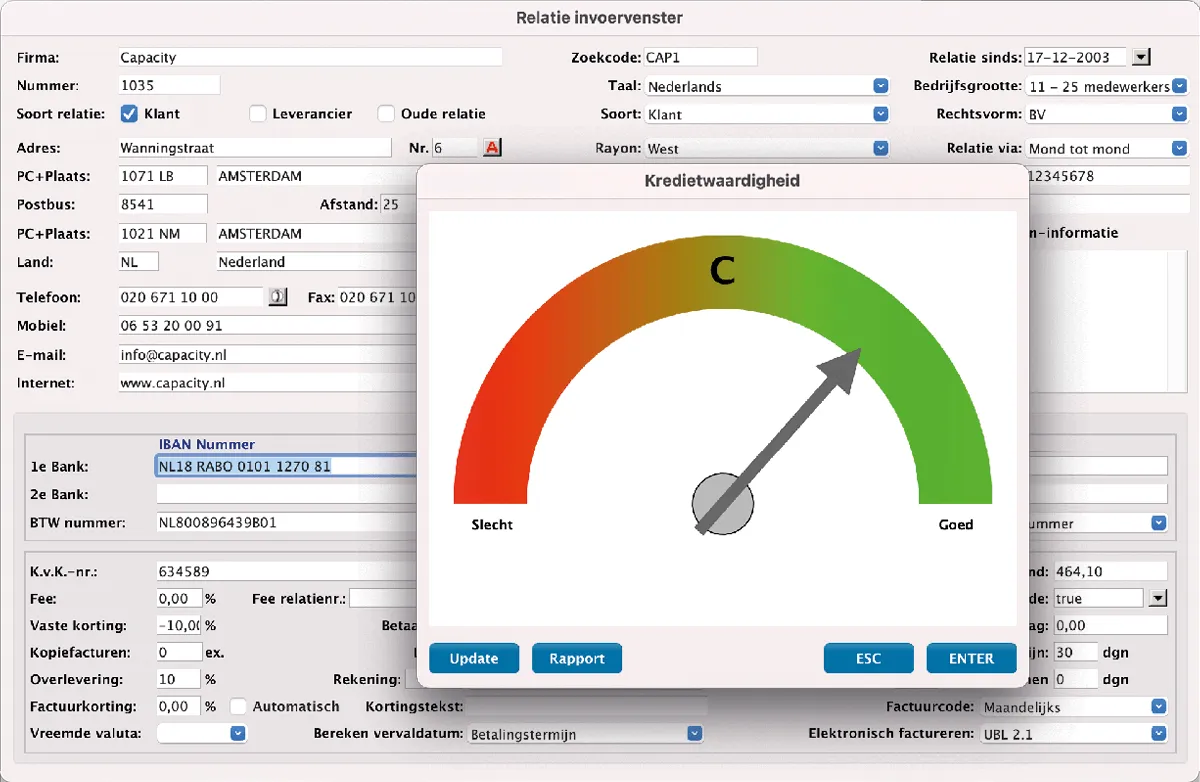 Kredietcontrole in MultiPress