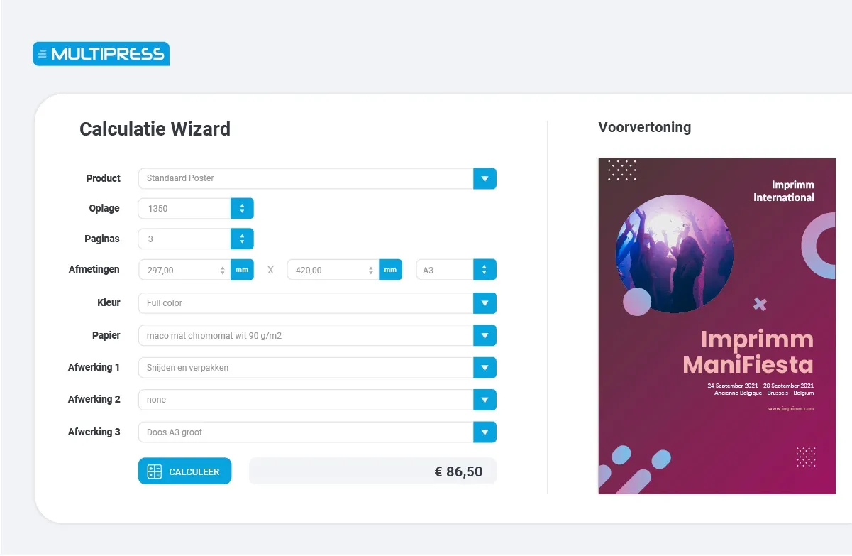 MultiPress Third Party Web-to-Print Solution Integraties