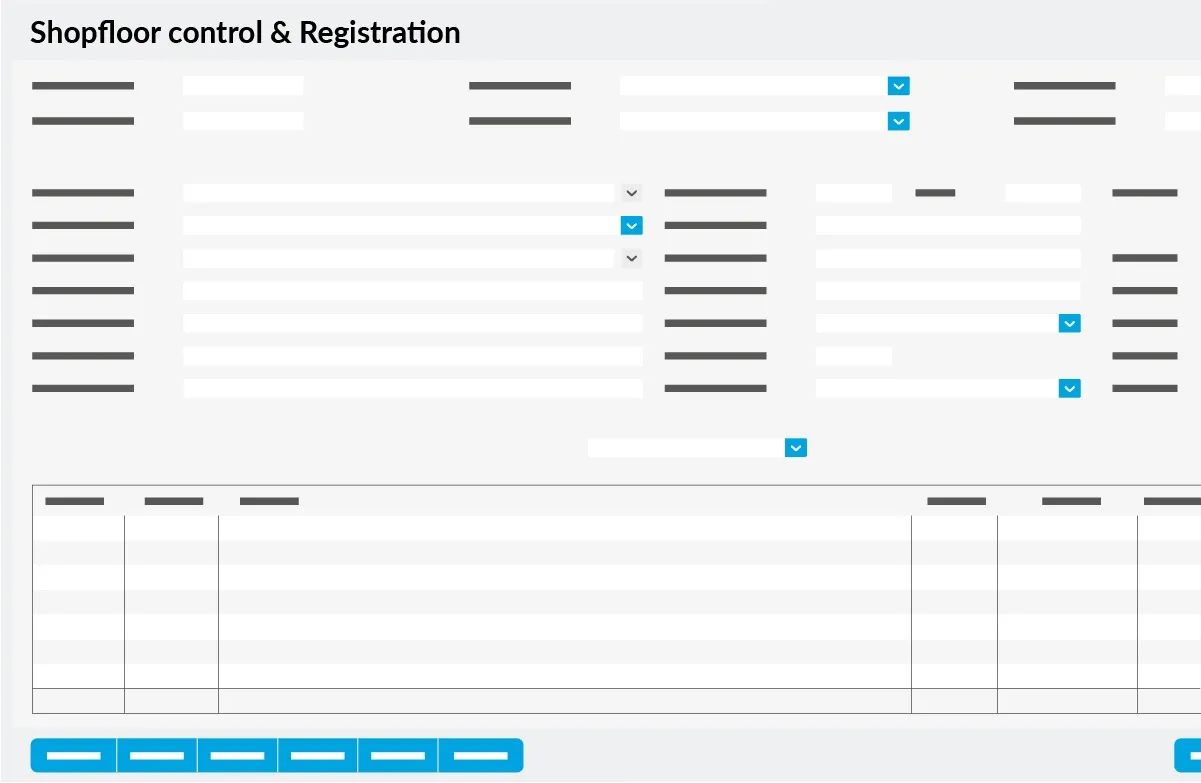 Productiecontrole en -registratie