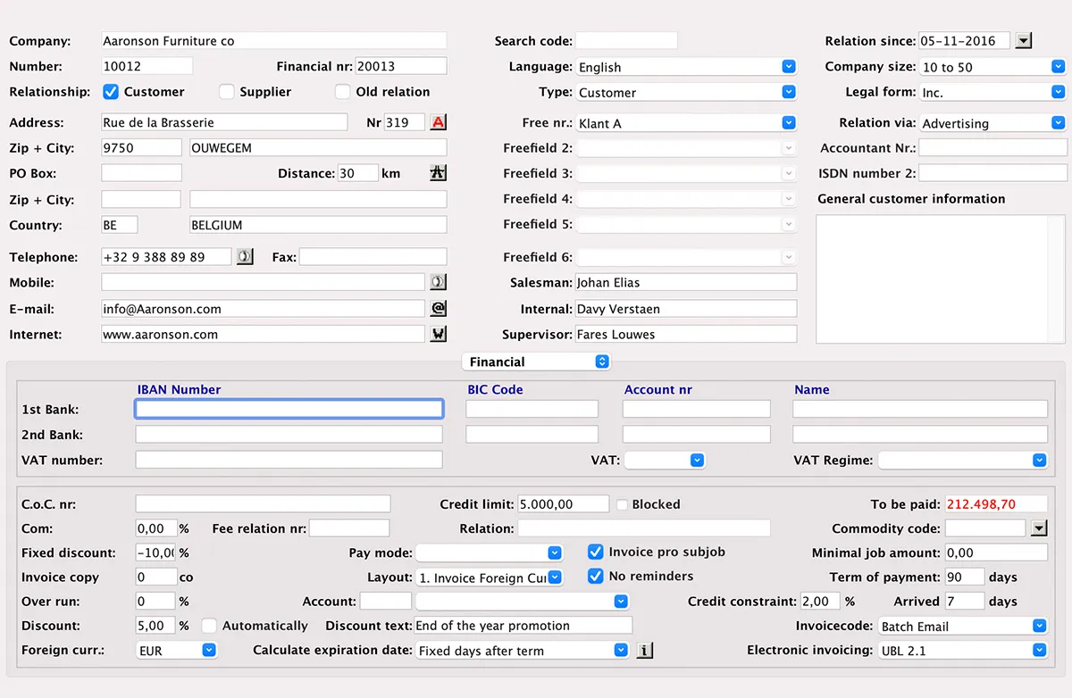 Financial Information