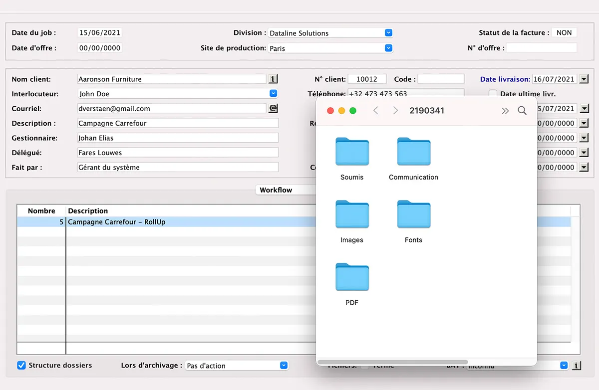 Gestion des documents in MultiPress