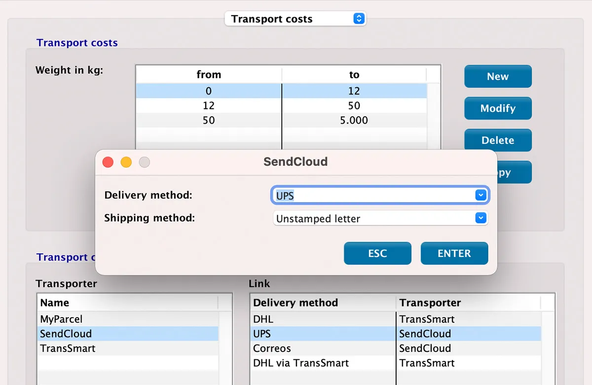 Sendcloud integration In MultiPress