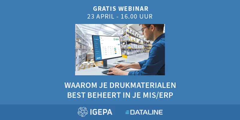 Webinar: Waarom je drukmaterialen het best beheert in jouw MIS/ERP
