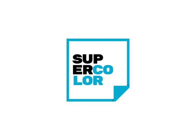 Logo drukkerij en signbedrijf Supercolor